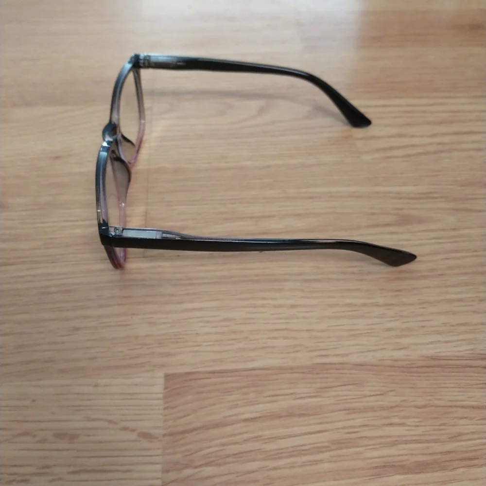 Brand new blue light glasses. Color: Black fades to maroon